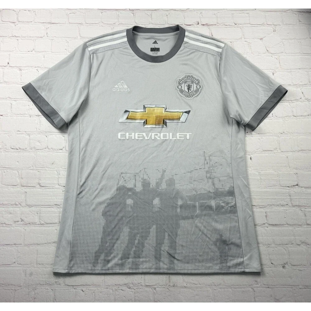 Manchester United 2017/2018 Third Football Shirt Jersey adidas Size LG